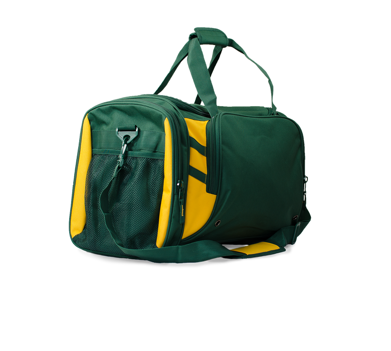 TASMAN SPORTSBAG - BOTTLE/GOLD