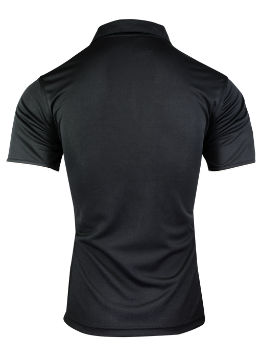 YARRA MENS POLOS - BLACK/WHITE