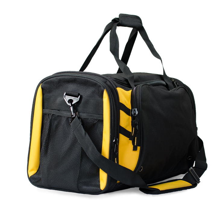 TASMAN SPORTSBAG - BLACK/GOLD