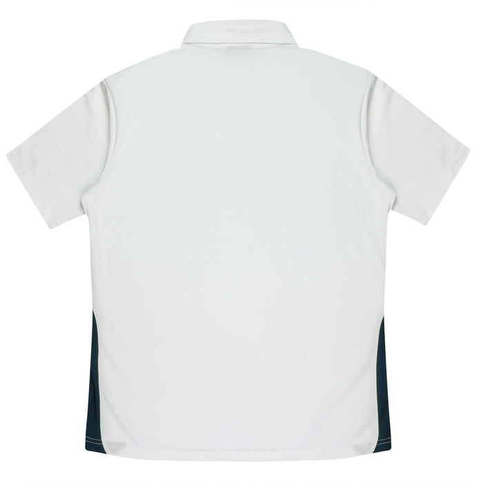 PATERSON KIDS POLOS - WHITE/NAVY