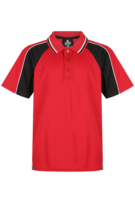 PANORAMA KIDS POLOS - RED/BLACK/WHITE