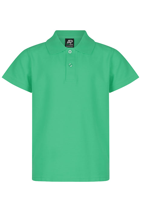 HUNTER KIDS POLOS - KELLY GREEN