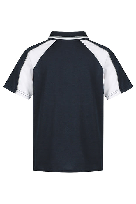 PANORAMA KIDS POLOS - NAVY/WHITE/ASHE