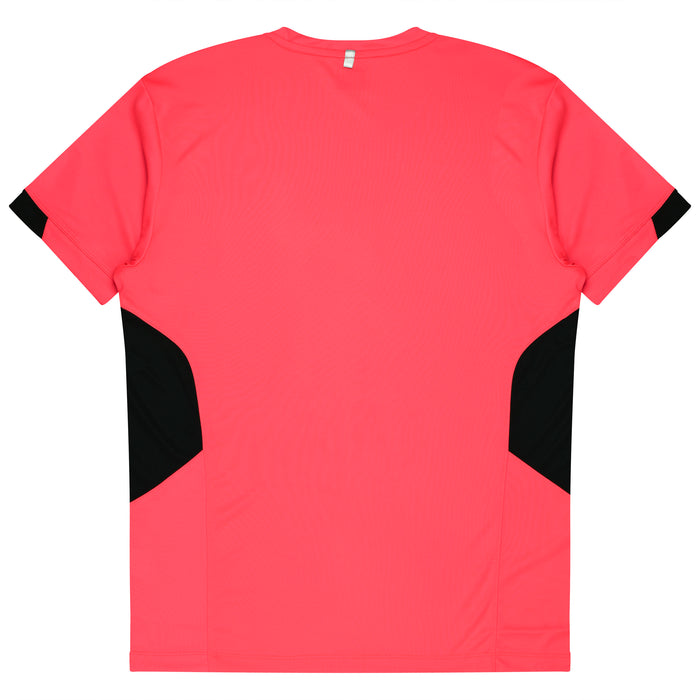 TASMAN MENS TEES - NEON PINK/BLACK