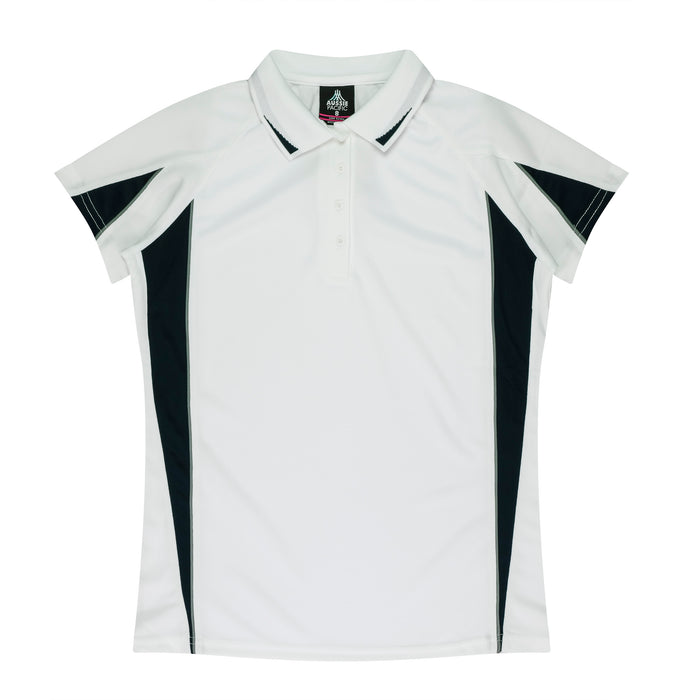 EUREKA LADY POLOS - WHITE/BLACK