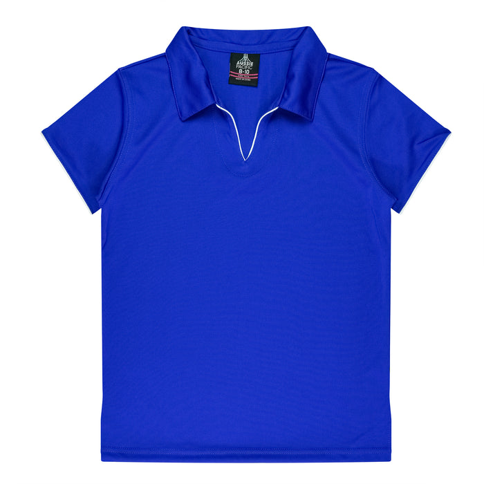 YARRA LADY POLOS - ROYAL/WHITE