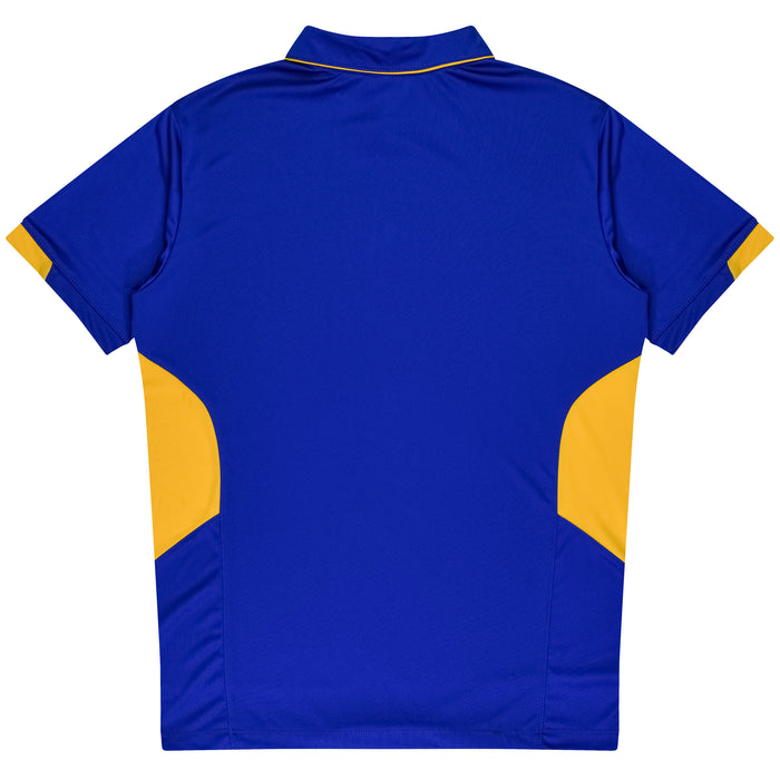 TASMAN KIDS POLOS - ROYAL/GOLD