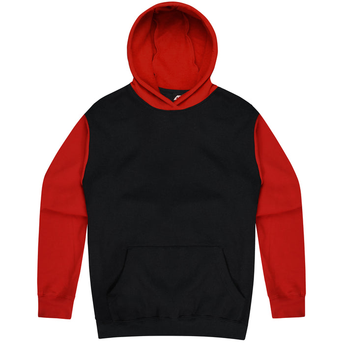 MONASH MENS HOODIES - BLACK/RED